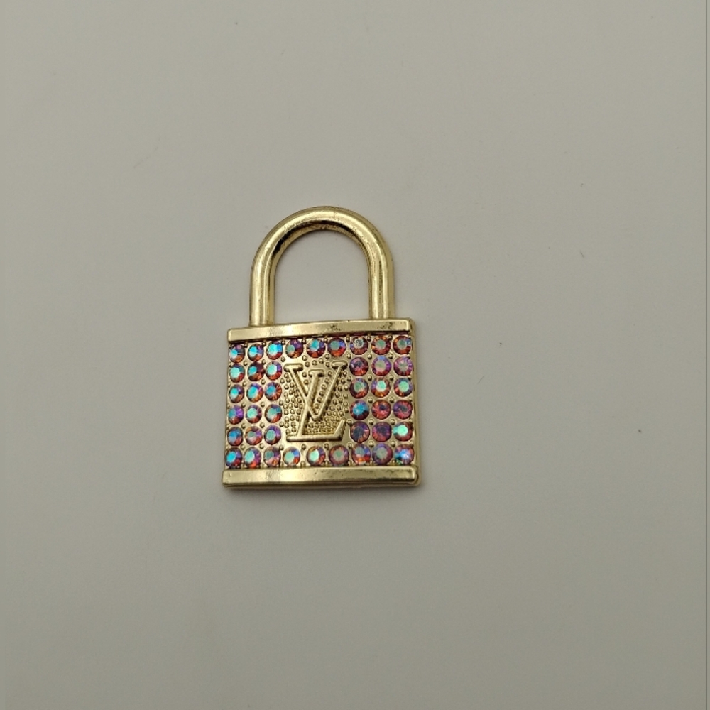 Louis Vuitton Rainbow Rhinestone Authentic Lock Pendant - Picture 4 of 7